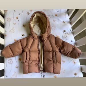 Zara baby down puffer coat size 9-12 months